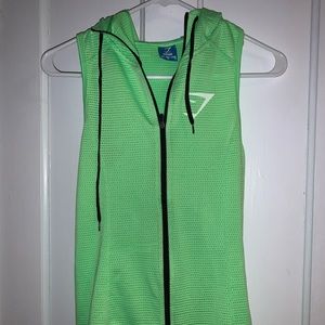 Gymshark Hooded Zip Up Tank Vest